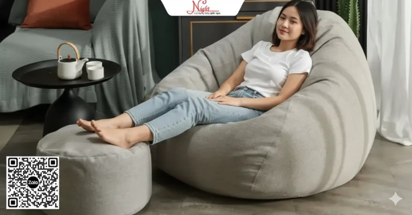 Ghế Lười Hạt Xốp Mẫu Giọt Nước: Xu Hướng Nội Thất Hiện Đại