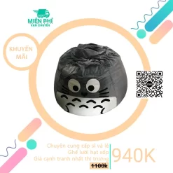 Ghế lười giọt nước hoạt hình Totoro cho bé - Mẫu GLN022
