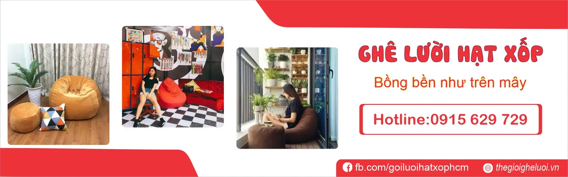 Thegioigheluoi.vn - Ghế lười, Gối lười hạt xốp Giá Rẻ 142 banner tggl