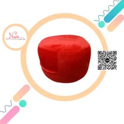 Đôn gối lười hạt xốp đa năng - Mẫu tròn gác chân màu đỏ DGL001