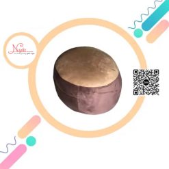 Đôn gác chân giá rẻ - Đôn tròn gác chân phối màu Nâu đậm-nâu nhạt DGL21