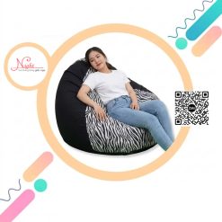 Ghế lười hạt xốp giọt nước hình ngựa vằn đa năng GL199