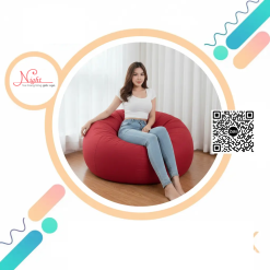 Ghế lười Trụ tròn cho gia đình phối màu đỏ đô GL206