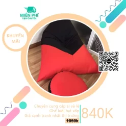 Ghế lười Kim Tự Tháp hiện đại phối màu Đỏ - Đen GL163