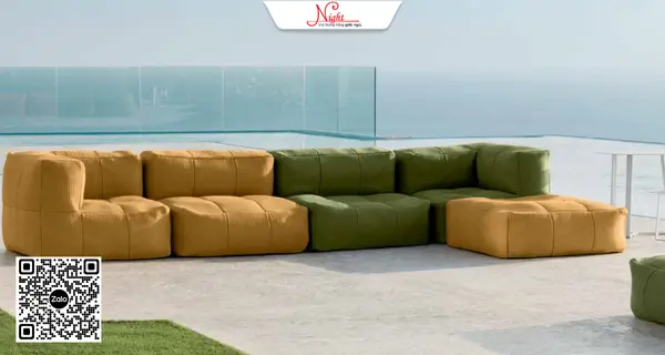 Ghế lười hạt xốp cao cấp hình sofa 
