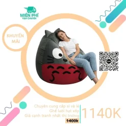 Ghế lười giọt nước hoạt hình Totoro GLN021 đẹp mắt cho bé và mẹ