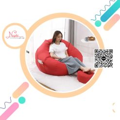 Ghế lười thông minh hình giọt nước màu đỏ GLN094