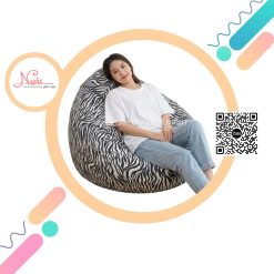Ghế lười hạt xốp thư giãn hình Ngựa Vằn GLN026