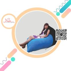 Ghế lười Kim Tự Tháp tiện lợi đa năng phối màu Xanh - Đen GL205