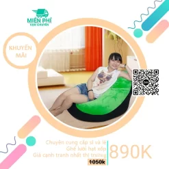 Ghế lười quả lê TPCHM giá rẻ màu Xanh đen GL029