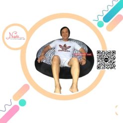 Ghế lười Trụ tròn đa năng thông minh cho căn hộ đen - ngựa vằn độc đáo