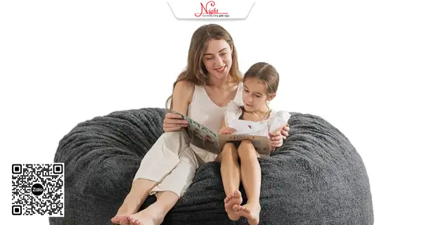Ghế lười hạt xốp dáng trứng