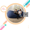 Ghế lười Sofa thông minh màu xanh lam GL082 - Mở rộng không gian sống của bạn 9 goiluoi sofa codai nhung gl082