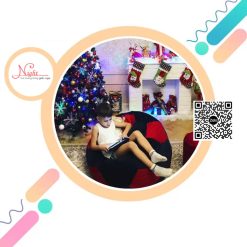 Ghế lười trái banh TPHCM QB005 Black – Red