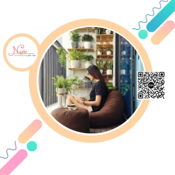 Trọn bộ gối lười màu nâu - Mẫu hạt xốp quả lê GLL03